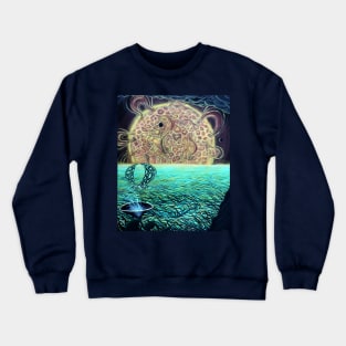 Alien Planet Landscape Crewneck Sweatshirt